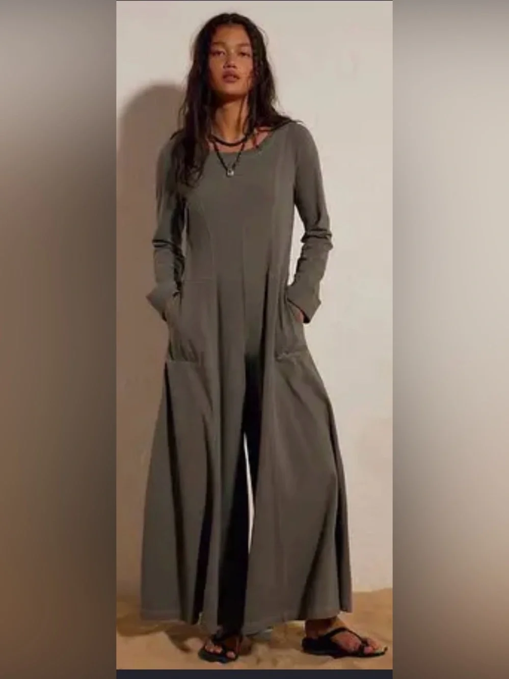 Free People Strada jumpsuit. NWT. Agave green